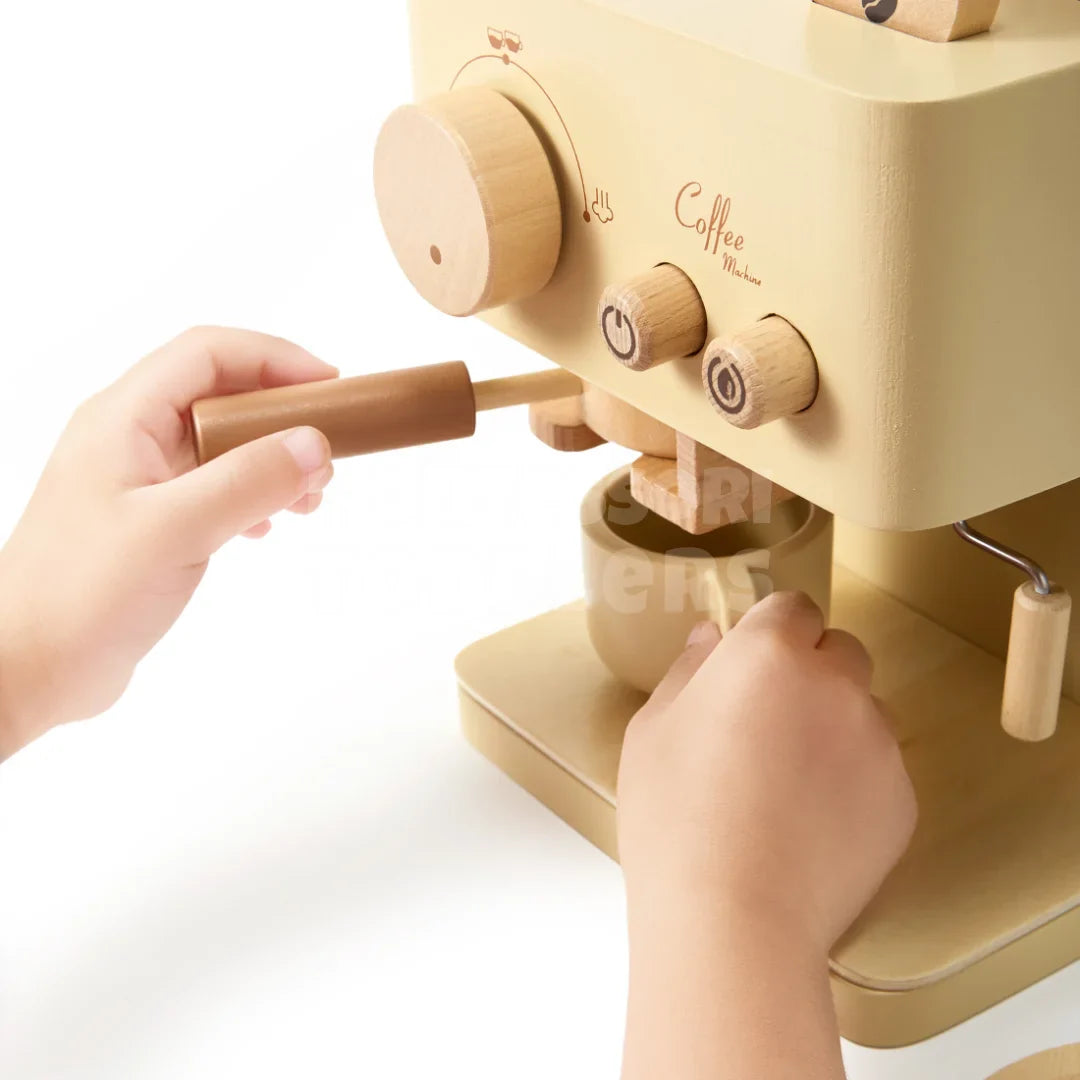 Toddlers Wooden Coffee Machine - Leg café derhjemme!