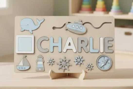 Toddlers Name Puzzle – Personligt puslespil i træ