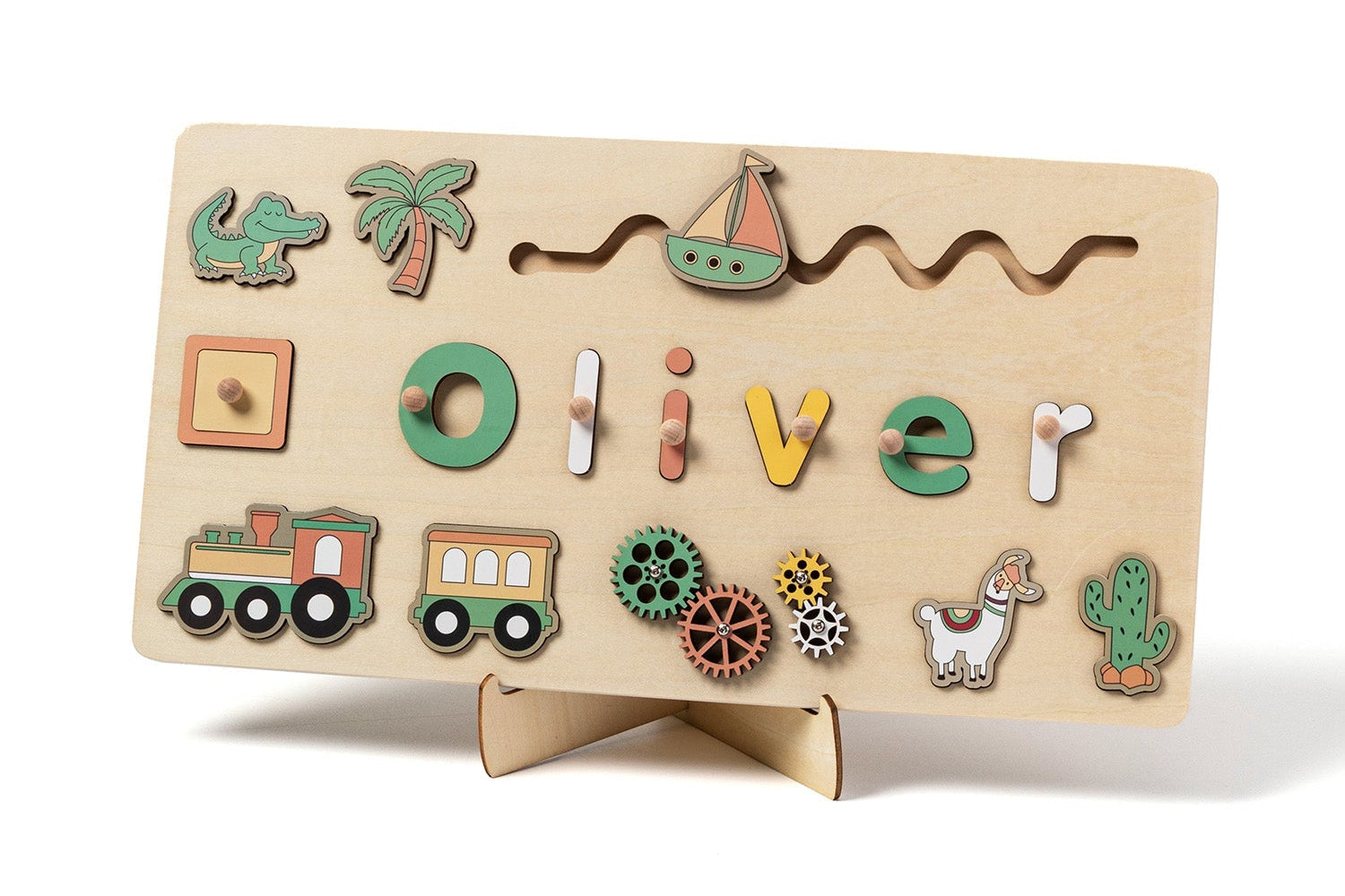 Toddlers Name Puzzle – Personligt puslespil i træ