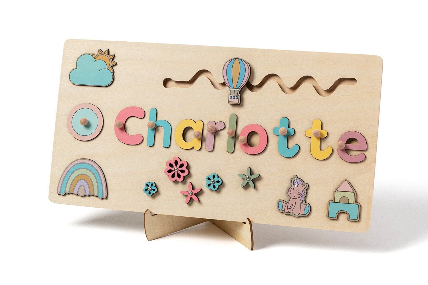 Toddlers Name Puzzle – Personligt puslespil i træ