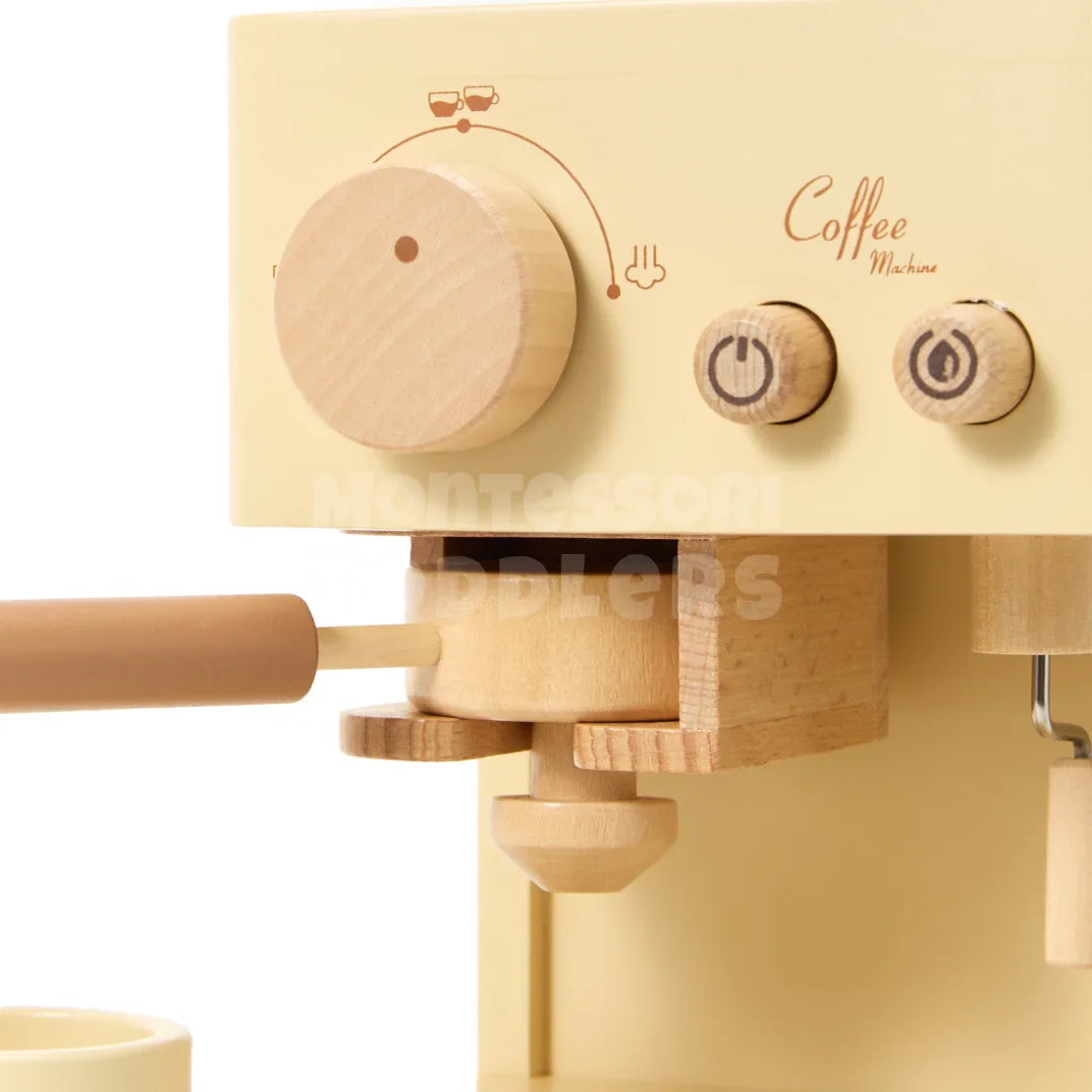 Toddlers Wooden Coffee Machine - Leg café derhjemme!
