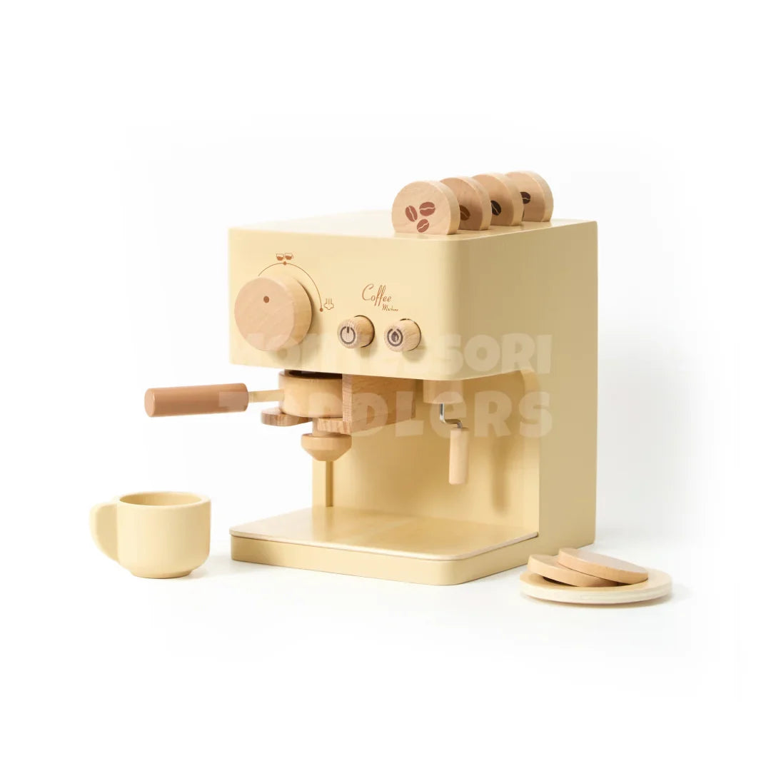 Toddlers Wooden Coffee Machine - Leg café derhjemme!