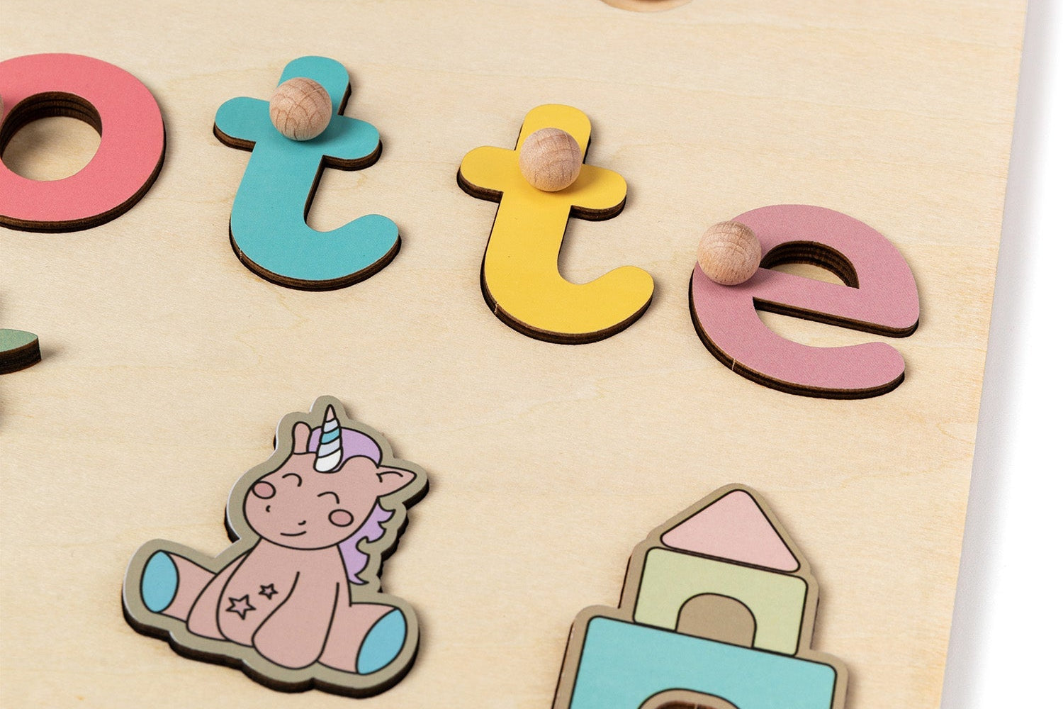 Toddlers Name Puzzle – Personligt puslespil i træ