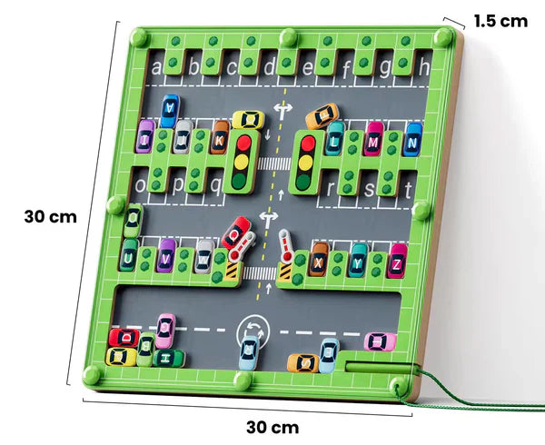 Toddlers Parking Maze™ -  Motiverer børn til at lære alfabetet